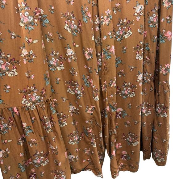 Natural Life Pants Size XL Floral Print Palazzo Wide Leg PullOn Waist Boho Pants - Picture 3 of 8